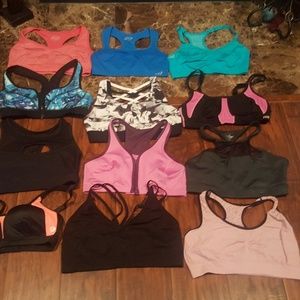 Sports bras mike under armor bcbg